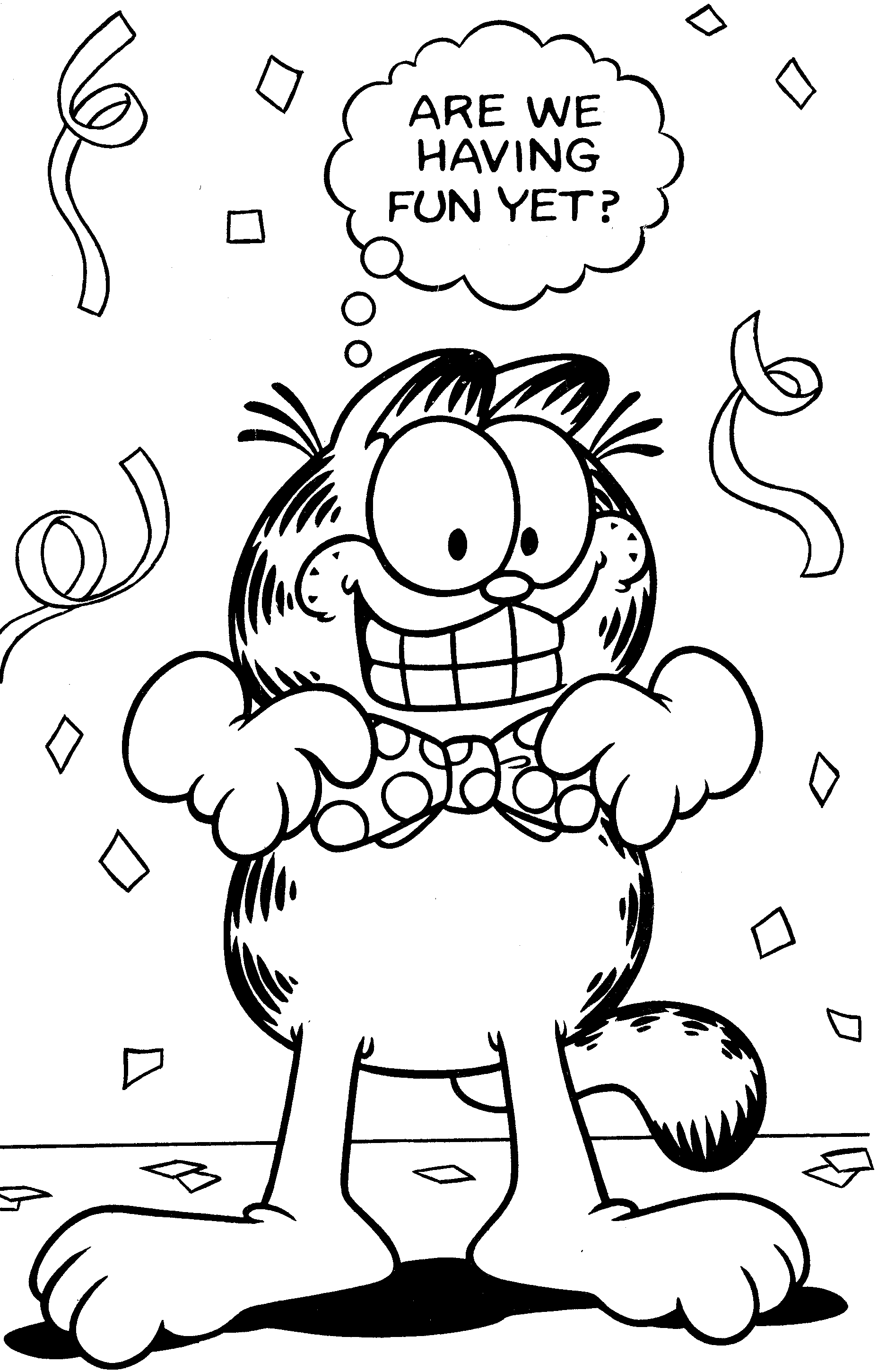garfield the cat coloring pages - photo #19