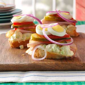 Ham & Potato Salad Sandwiches Recipe